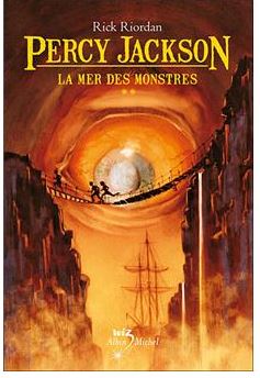 Couverture du deuxième tome de la série Percy Jackson de Rick Riordan intitulé La Mer des Monstres.