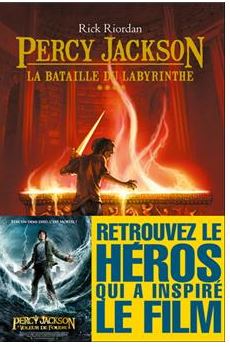 Couverture du tome 4 de la saga Percy Jackson : La bataille du labyrinthe - Rick Riordan