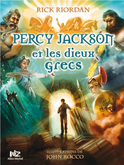 Couverture de l'édition illustrée de Percy Jackson et les dieux grecs de Rick Riordan